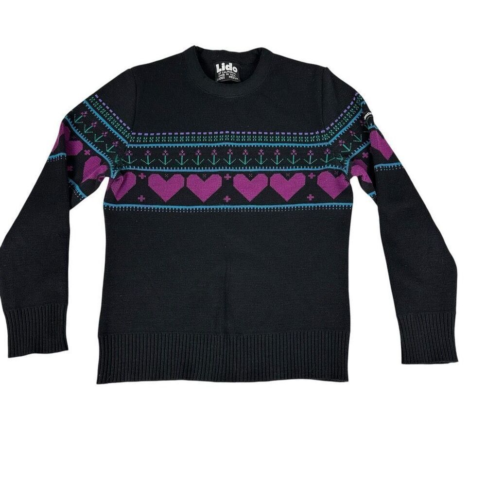 vintage Lido Women’s Wool Crewneck Sweater size Medium